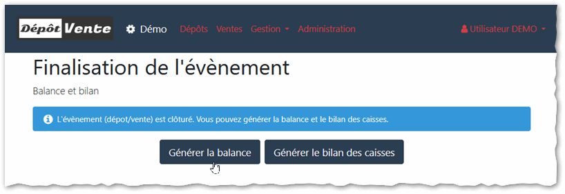 Evènement clôturé clôturé